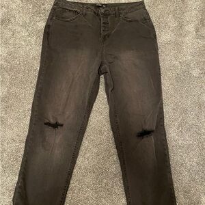 Stitch star straight cut high waisted jeans size 14